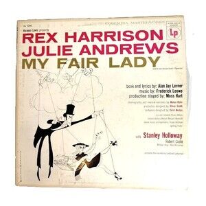 Rex Harrison Julie Andrews My Fair Lady Vinyl Record  1956 Album OL 5090 Musical